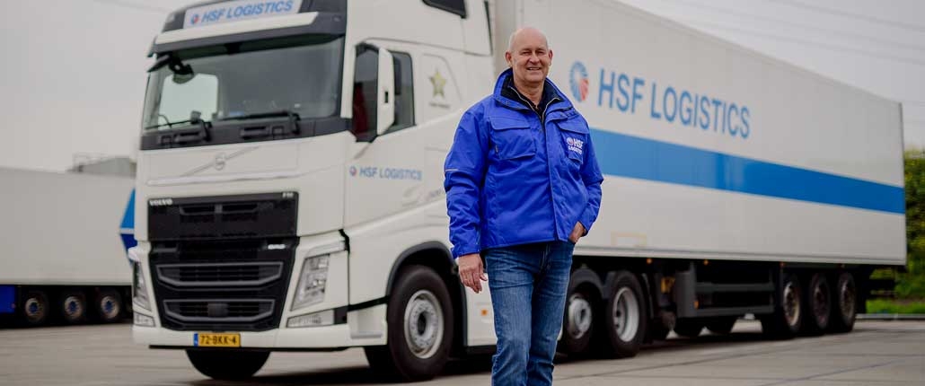 Rinus chauffeur bij HSF Logistics